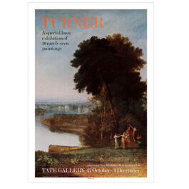 JMW Turner 1977 vintage exhibition poster